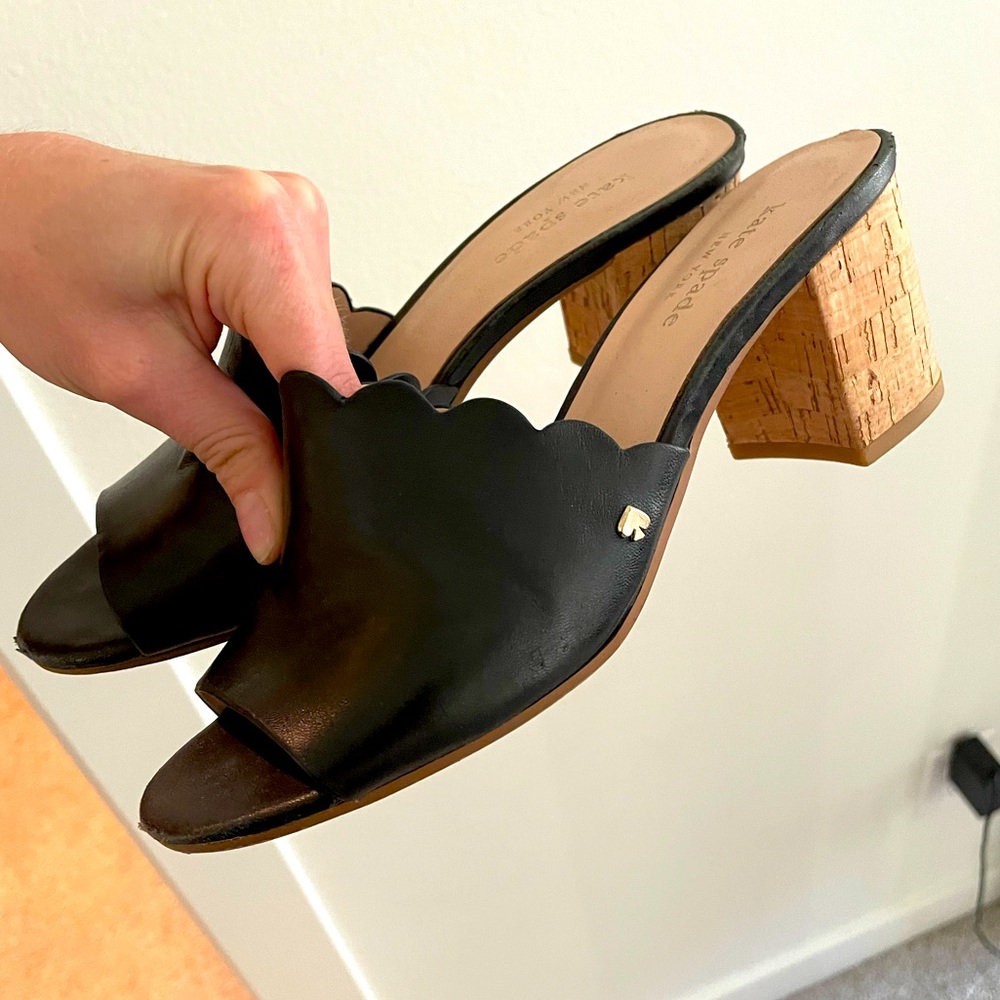 Kate Spade wedge mules sandals 6.5